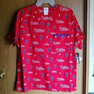 Phillies scrub top